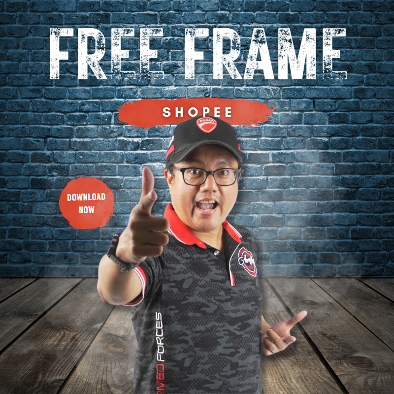 Free Frame Shopee PSD and PNG Format